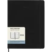 Moleskine Monthly Extra Large Black Soft Cover 12 Month 2026 Planner