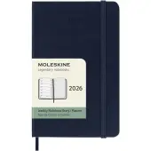 Moleskine Pocket Blue Weekly Hard Cover 12 Month 2026 Planner