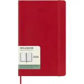 Moleskine Large Red Weekly Soft Cover 12 Month 2026 Planner