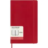 Moleskine Large Red Daily Soft Cover 12 Month 2026 Planner