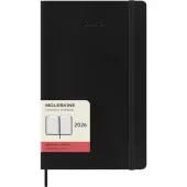 Moleskine Large Black Daily Soft Cover 12 Month 2026 Planner