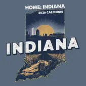 Home Indiana 2026 Wall Calendar