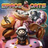 Space Cats 2026 Wall Calendar