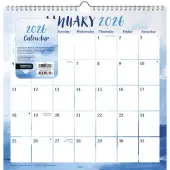 Marble Spiral 2026 Wall Calendar