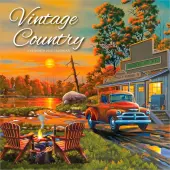 Vintage Country Hopper 2026 Wall Calendar