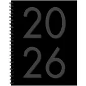 Black 8.5x11 2026 Weekly Planner