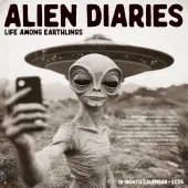 Alien Diaries 2026 Wall Calendar