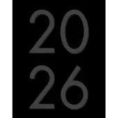 Basic Black Monthly 2026 Planner