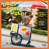 Avanti Dogs Gone Wild 2026 Mini Wall Calendar