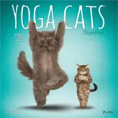 Yoga Cats Together Square Plato