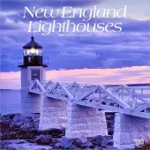 New England Lighthouses 2026 Wall Calendar