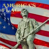 Americas Flag Plato Foil 2026 Wall Calendar