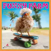 Avanti Funny Farm 2026 Mini Wall Calendar