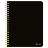 Black Solid Foil 2026 Planner