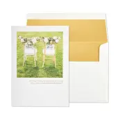 Wedding Celebration Card with Gold Foil Embellishments