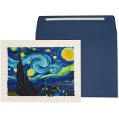 Van Gogh's Starry Night Inspired Quilled Greeting Card