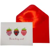 Handmade Dipped Berries Valentine's Day Card