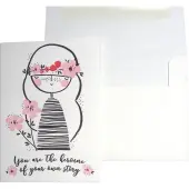 You are the Heroine Friendship Greeting Card