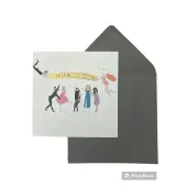 People Celebrating Congratulations Card