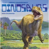 Dinosaurs 2026 Wall Calendar by Sergei Krasovskiy