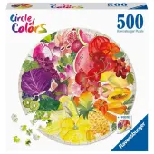 Circle of Fruit and Vegetables 500 Piece Round Puzzle