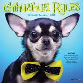 Chihuahua Rules 2025 Mini Wall Calendar