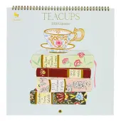 Teacups 2025 Spiral Wall Calendar