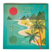 Wonderful World 2026 Spiral Wall Calendar