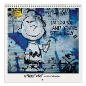 Street Art Square 2026 Wall Calendar
