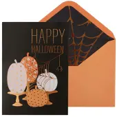 Decorative Pumpkins Halloween Card