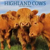Highland Cows Photo 2026 Wall Calendar