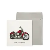 Vintage Motorcycle Father's Day Greeting Card