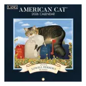 American Cat 2026 Mini Wall Calendar by Lowell Herrero