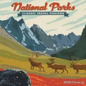 National Parks Classic Travel Posters Wall Calendar