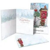 Merry Birdhouse by Tim Coffey Petite Christmas Cards