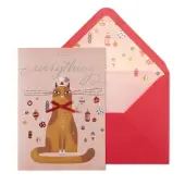 Cat Whisker Tree Christmas Card