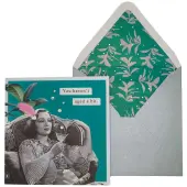 Glam Woman with Martini Birthday Card