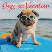 Dogs on Vacation 2026 Wall Calendar