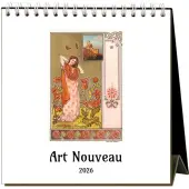 Art Nouveau 2026 Easel Desk Calendar