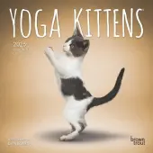 Yoga Kittens 2025 Mini Wall Calendar