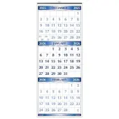 Three Month 2026 Wall Calendar