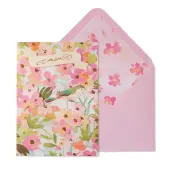 Bird in Flowers Mother's Day Card