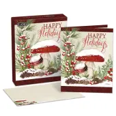 Holiday Mushrooms by Nicole Tamarin Boxed Christmas Cards