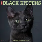 Black Kitties 2026 Wall Calendar