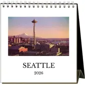 Seattle Nostalgic 2026 Easel Desk Calendar