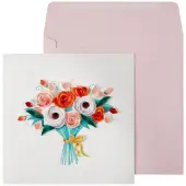 Quilling Bouquet Greeting Card