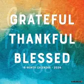 Grateful Thankful Blessed 2026 Wall Calendar