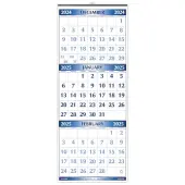 Three Month 2025 Wall Calendar