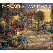 Kinkade Travels Deluxe 2025 Wall Calendar