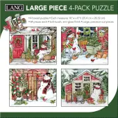 Snowman Friends Large 4 Pack Puzzle Set